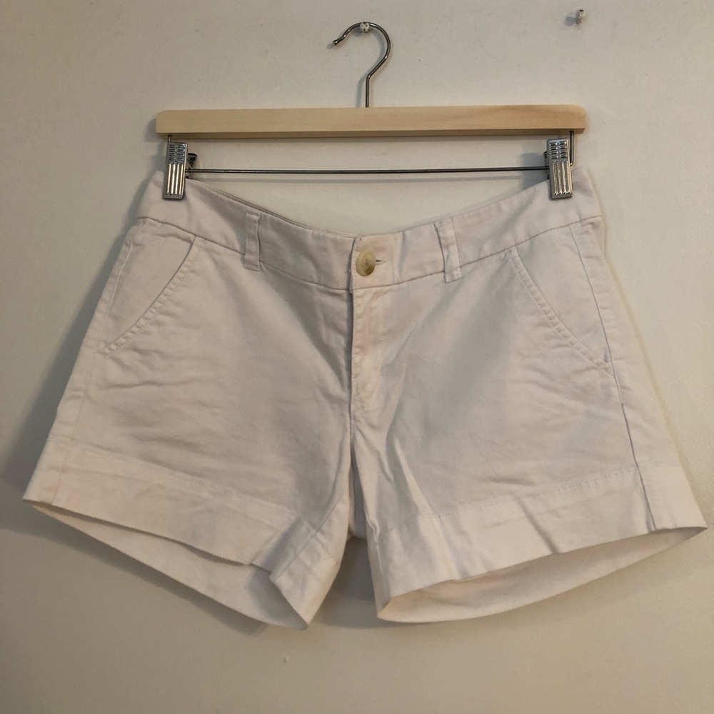 AMERICAN EAGLE White Stretch MIDI Shorts 6